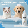 Shampoo para remoção de ácaros aromáticos para animais de estimação