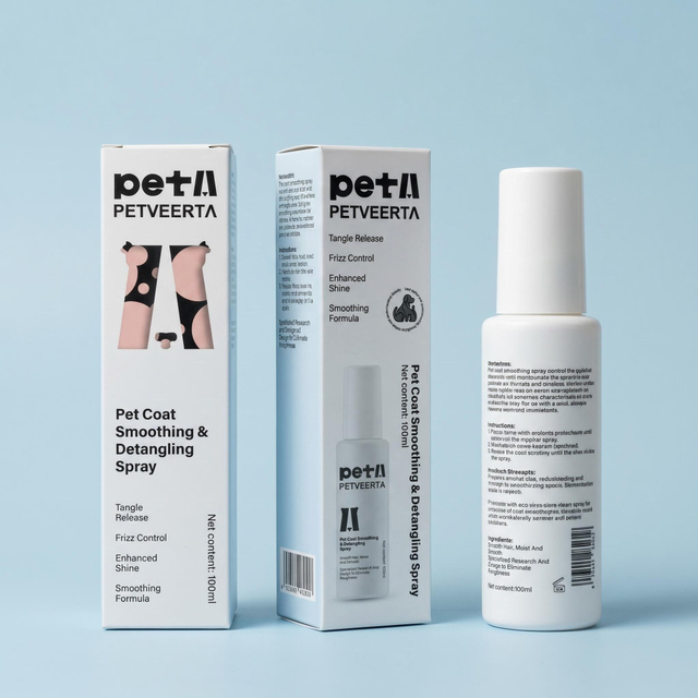 Spray anti-emaranhado para animais de estimação Spray suave para pêlos de animais de estimação