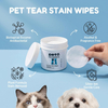 Lenços multifuncionais para olhos de animais de estimação, removedor de manchas de rasgo, cães e gatos