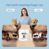 Toalhetes descartáveis ​​para cuidados orais para limpeza de dentes de animais de estimação