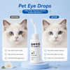 Lavagem ocular suave para animais de estimação para limpeza de secreção ocular crocante em animais de estimação