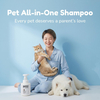 All in One Pet Shampoo Condicionador Limpeza Suave Cães Gatos