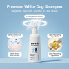 Shampoo removedor de manchas para cães brancos para clarear o pelo