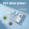 Spray hipoalergênico para pele de animais de estimação OEM / ODM com centela natural e alcaçuz - fornecimento a granel para marcas de cuidados com animais de estimação
