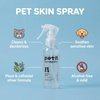 Spray hipoalergênico para pele de animais de estimação OEM / ODM com centela natural e alcaçuz - fornecimento a granel para marcas de cuidados com animais de estimação
